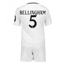 Real Madrid Jude Bellingham #5 Hjemmedraktsett Barn 2024-25 Kortermet (+ korte bukser)